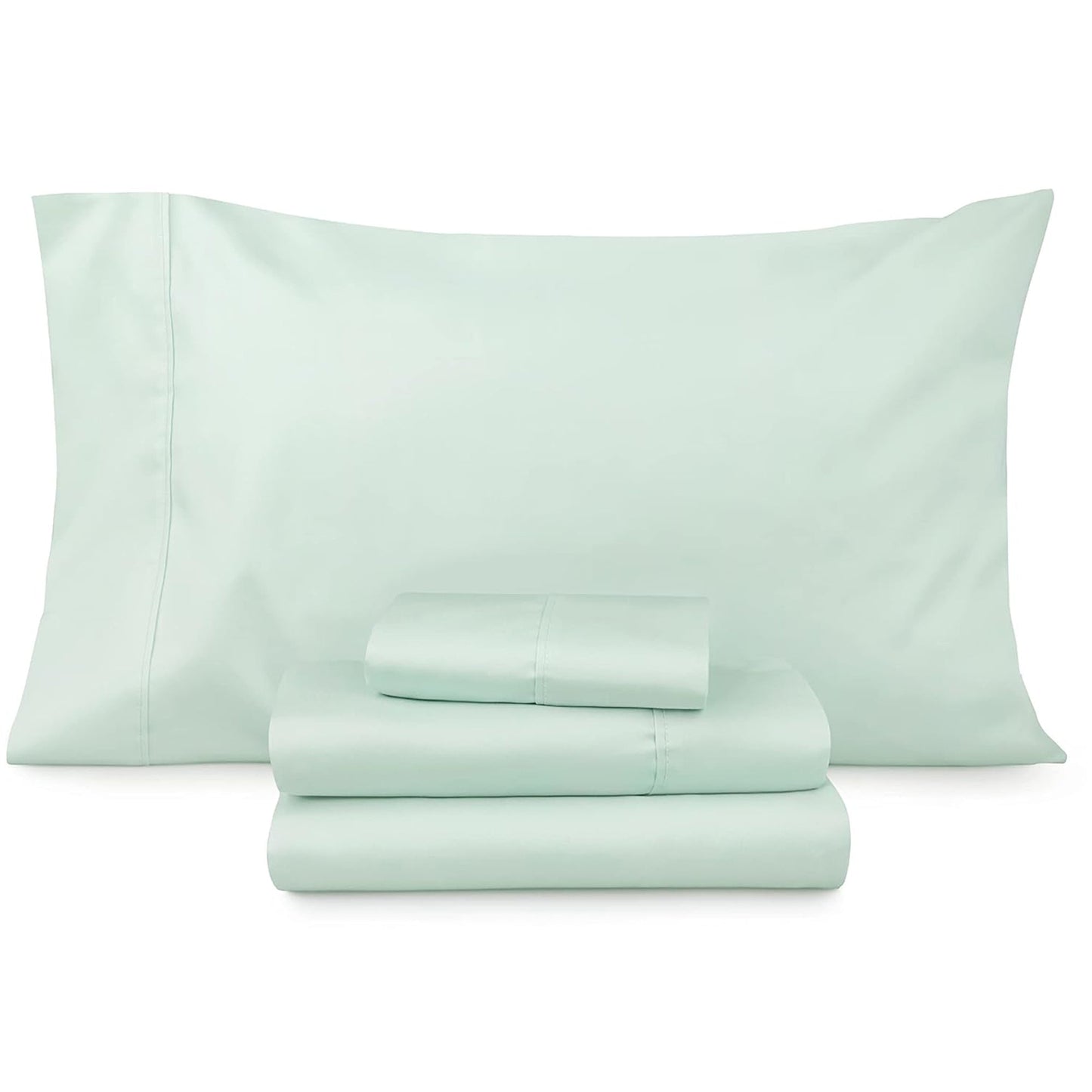 100% Cotton Soft and Durable Sateen Bed Sheet Set - Mint