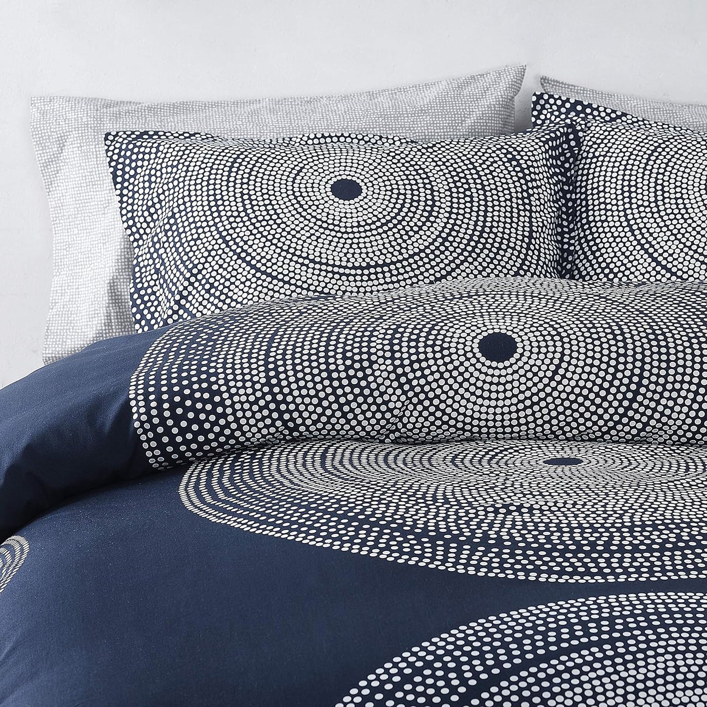 Smooth and Lightweight Cotton Percale Bed Sheet Set - Fokus Navy