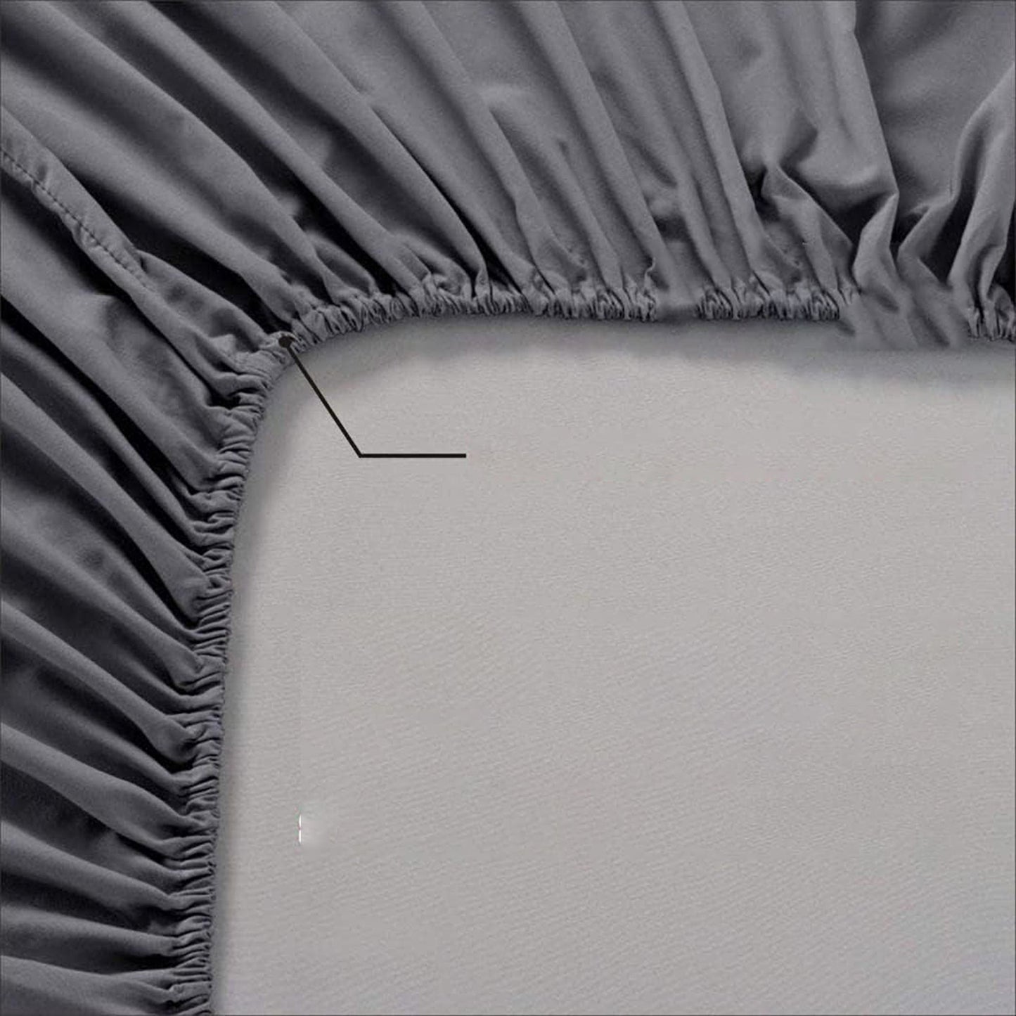 2000TC Ultra-Soft Luxury Deep Pocket Bedding Sheet Set - Dark Grey