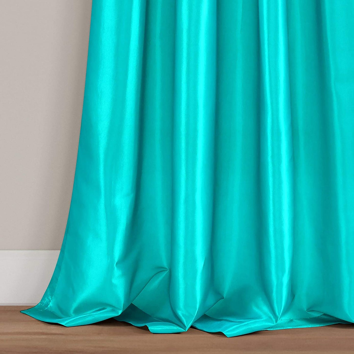 Circular Dream Window Curtain Panels Set of 2 - Turquoise