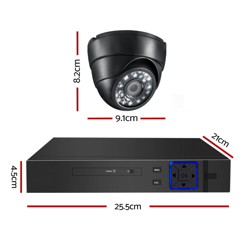 1080P CCTV Security Camera 8CH Dome DVR