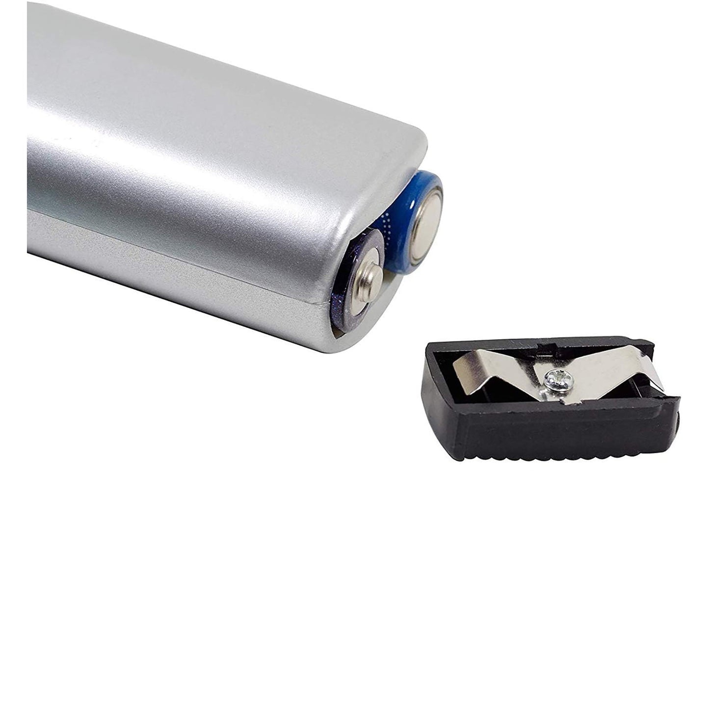 Stainless Steel Electric Handheld Milk Coffee Frother 7.8 Inch - Silver