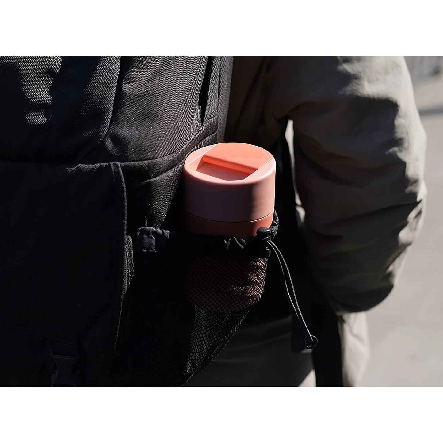 Leak Proof Sipp Travel Mug with Flip Top Cap 340 ml - Coral