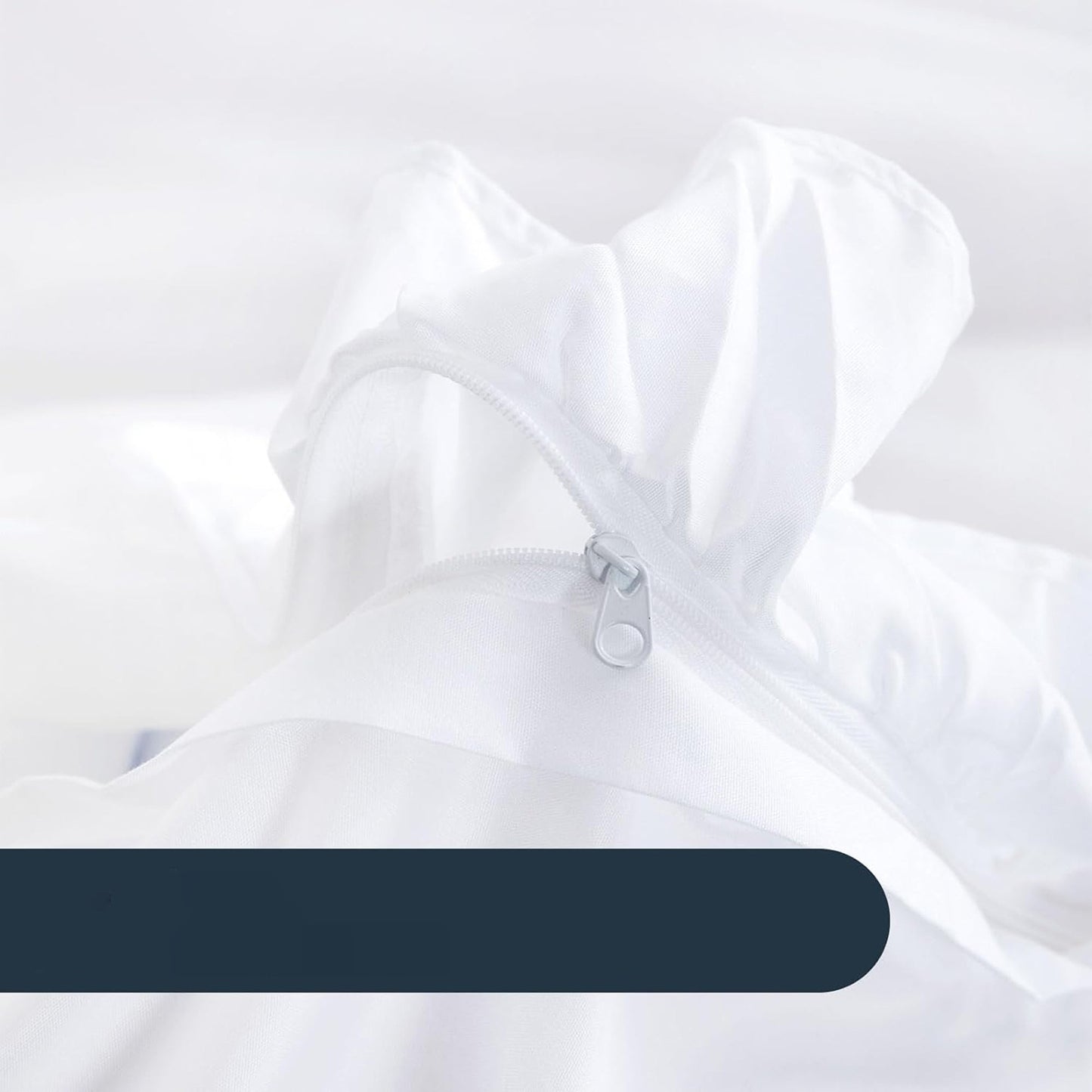 1000TC Ultra Soft Microfiber Duvet Doona Cover Quilt Cover Set - White