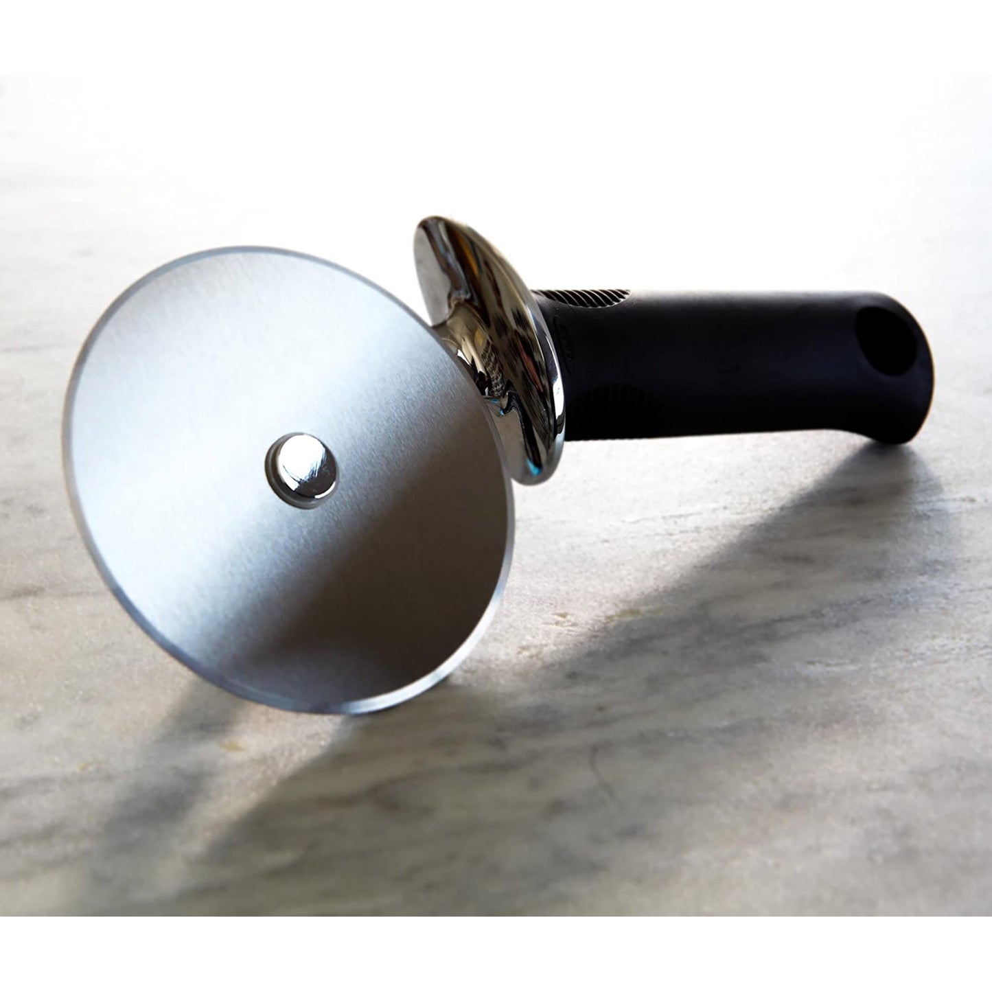 Stainless Steel Pizza Wheel with Anti Slip Handle 4 Inch - Black