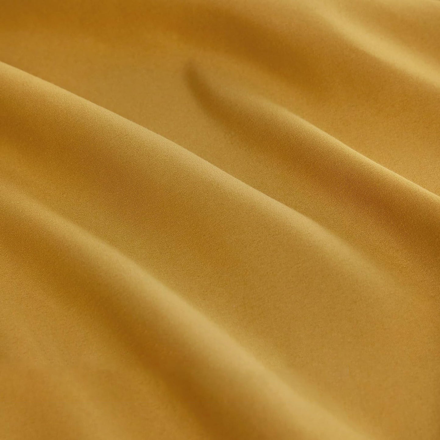 1000TC Ultra Soft Microfibre Extra Deep Fitted Sheet Set - Turmeric Yellow
