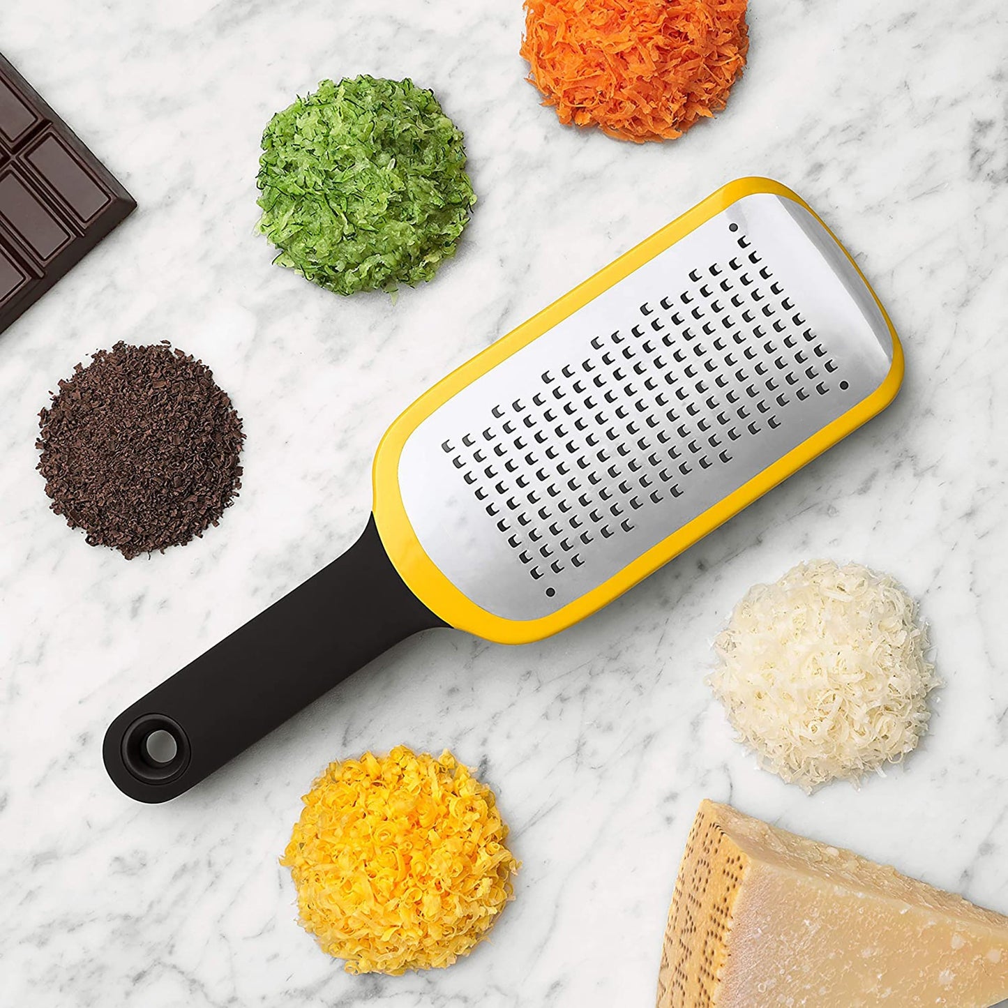 Etched Medium Grater 11 x 3.5 Inch - Yellow
