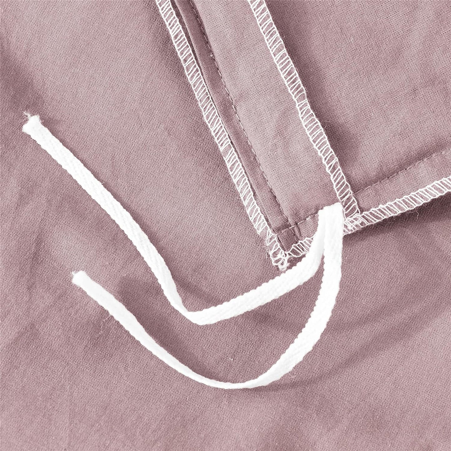 Ultra Soft 100% Washed Cloth Cotton Quilt Cover Set - Pink