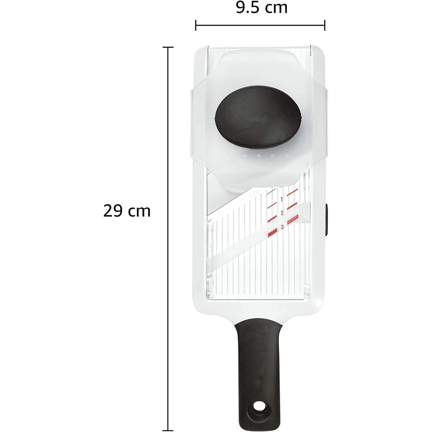 Hand-Held Mandoline Vegetable Slicer - White
