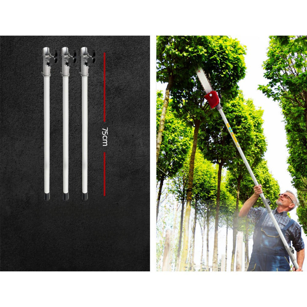 Petrol Pole Chainsaw Hedge Trimmer Pruner Long - 4 Stroke