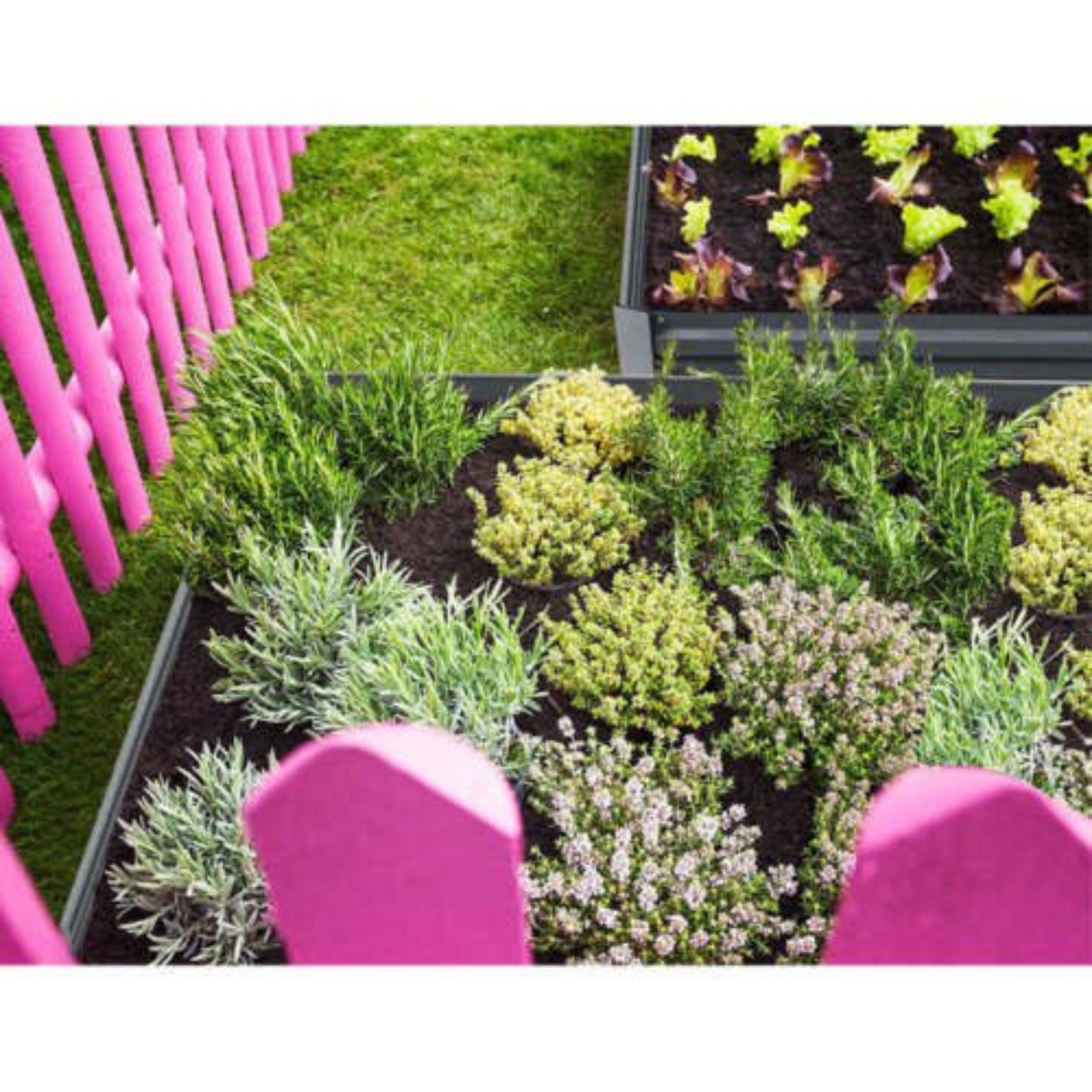 2pcs Galvanised Steel Raised Garden Beds 150x90x30cm Planter for Outdoor