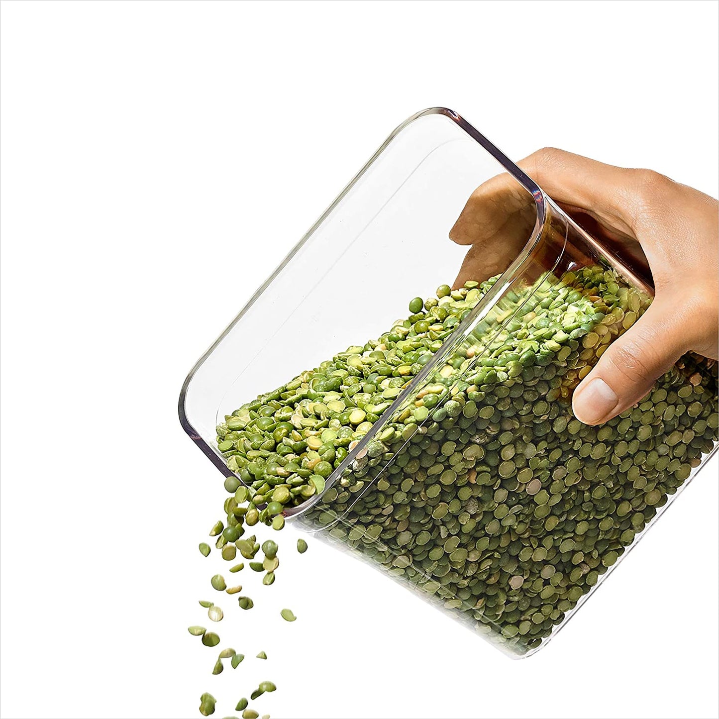 Stainless Steel Pop Rectangle Container 4.2 Litre - Clear