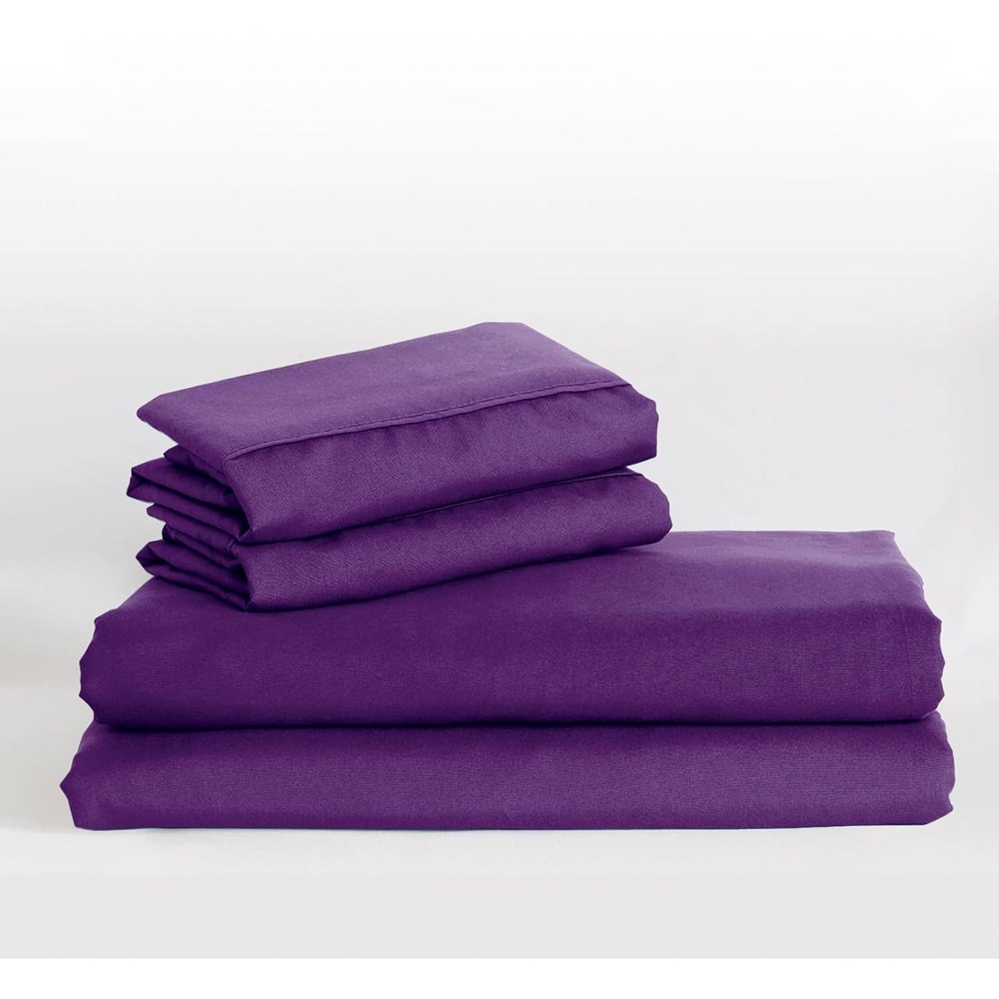Soft Comfort Breathable Extra Deep Pocket Bed Sheet Set - Purple