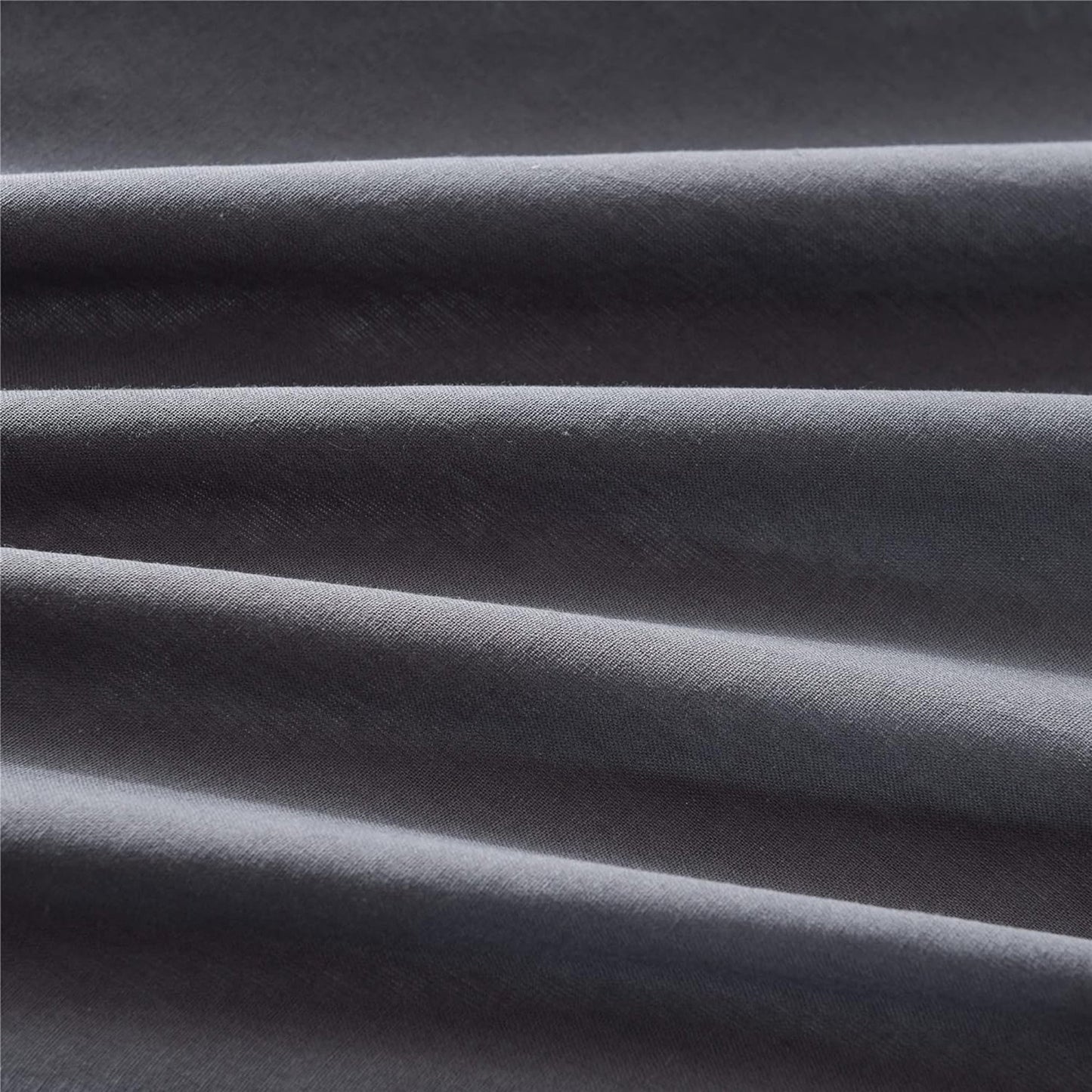 Ultra Soft 100% Washed Cloth Cotton Quilt Cover Set - Grey