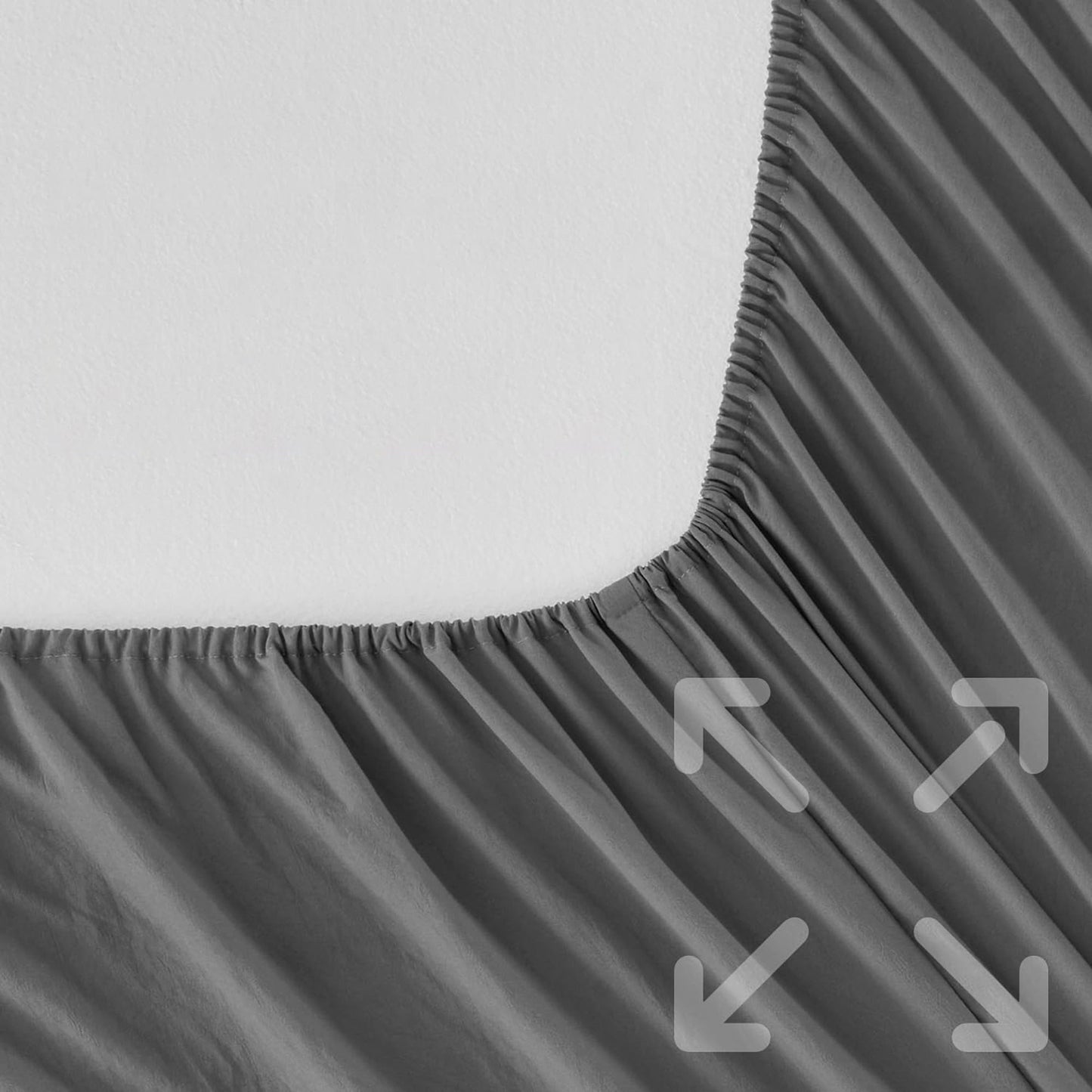 Premium 1800TC Breathable Ultra-Soft Microfibre Single Bed Sheet Set - Charcoal