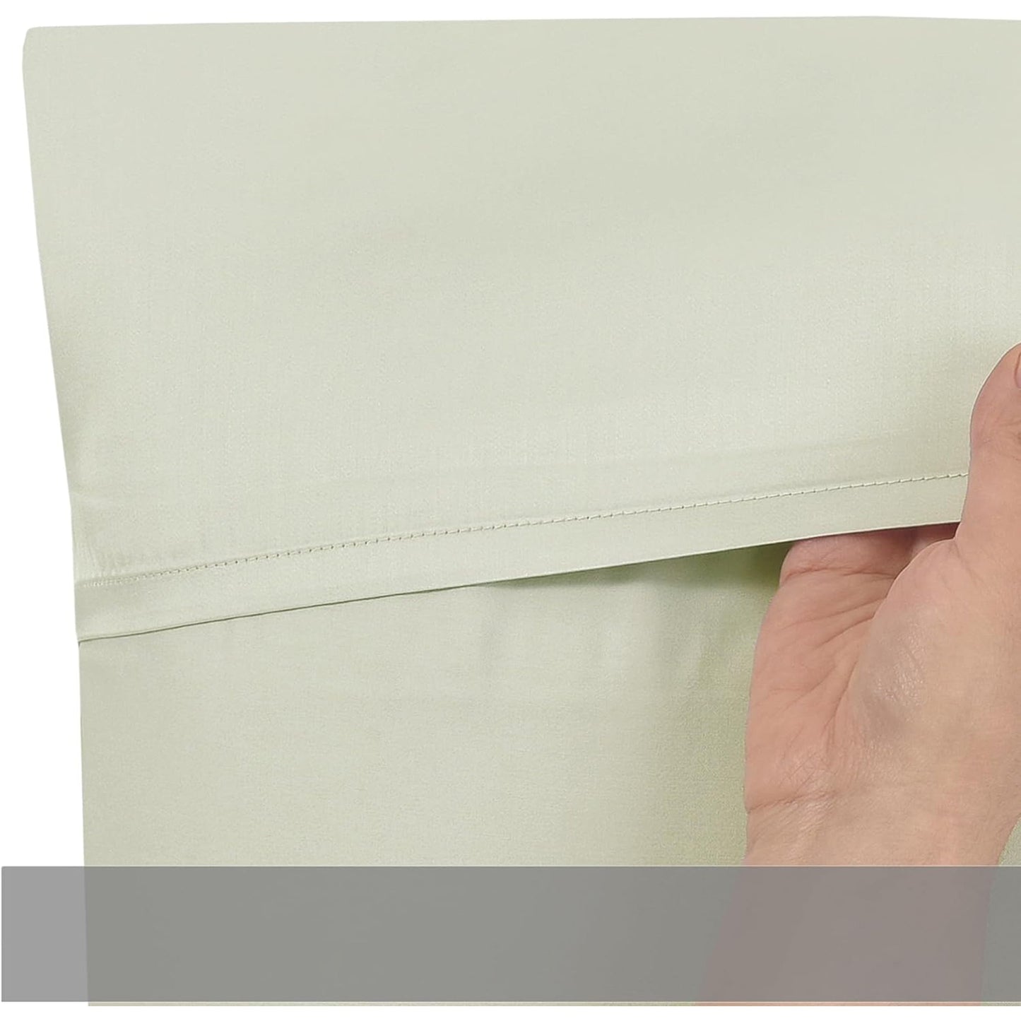 2 Pack Cooling Breathable Pillowcase with Envelope Closure - Sage Green