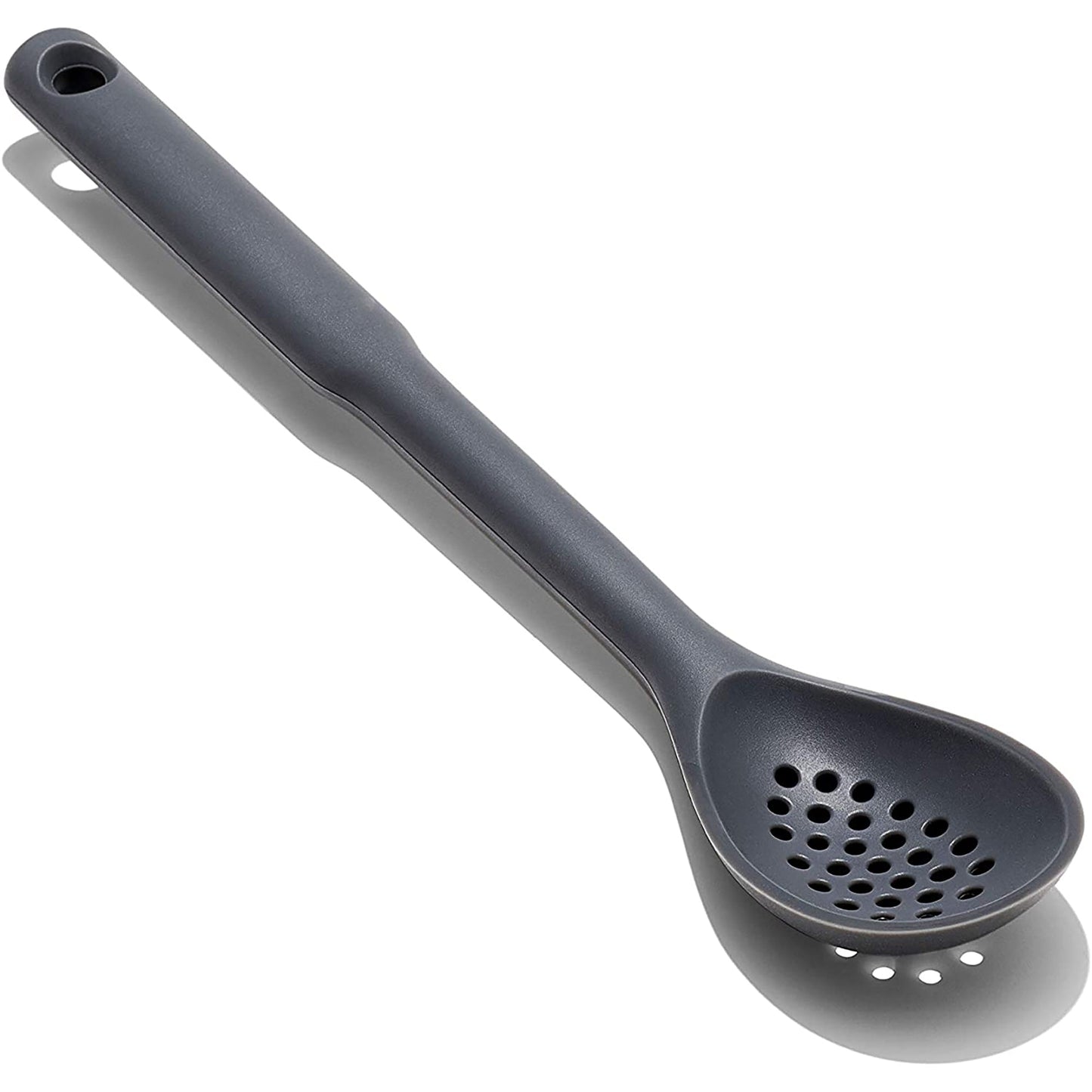 Silicone Slotted Spoon Kitchen Utensil - Black