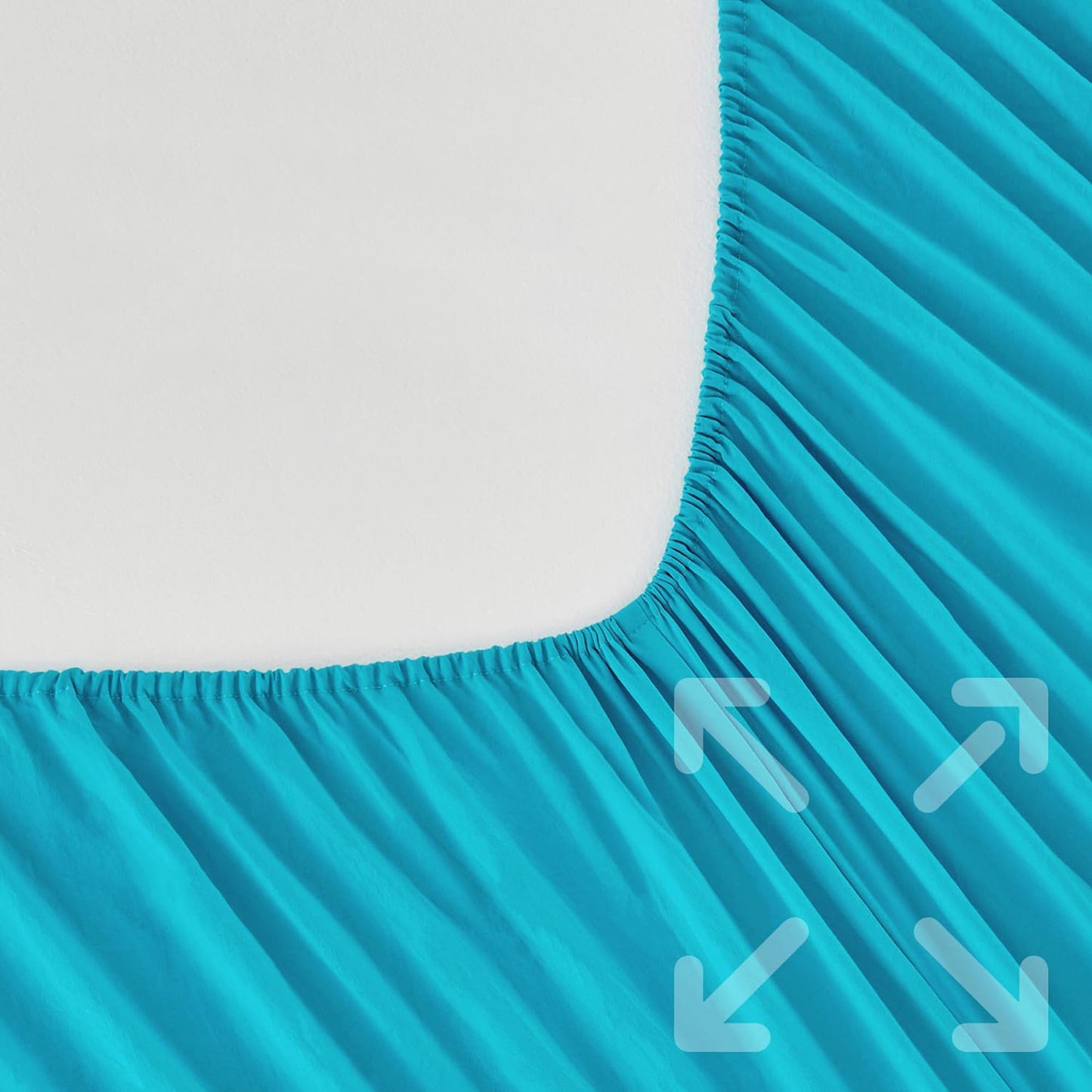 Premium 1800TC Breathable Ultra-Soft Microfibre Single Bed Sheet Set - Turquoise