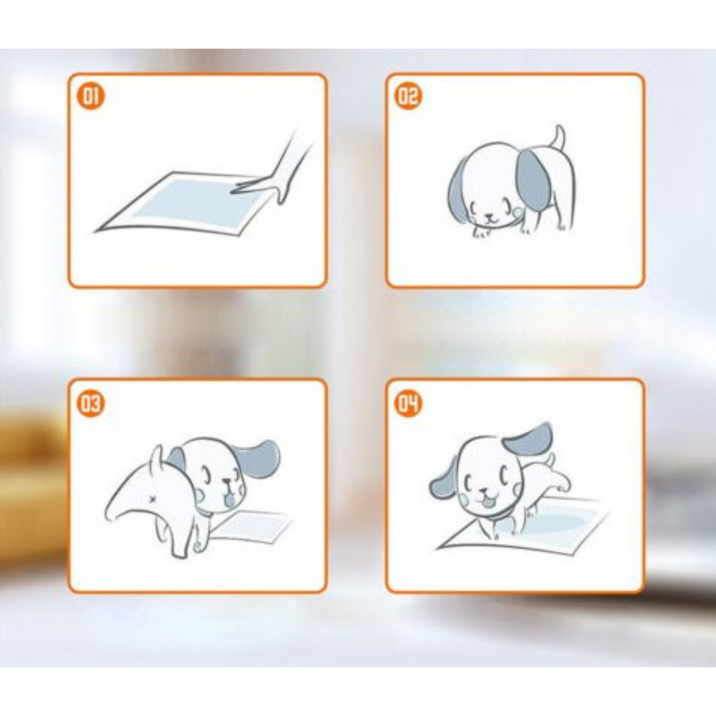 Super Absorbent Pet Toilet Training Pads 60x60cm for Puppy Dog Cat Indoor
