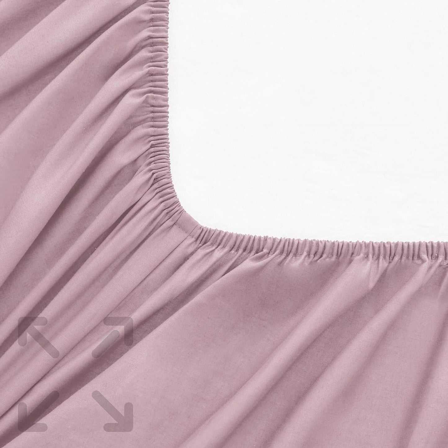 1000TC Cotton Blend Soft and Breathable Fitted Sheet 40cm Deep Pocket - Light Pink