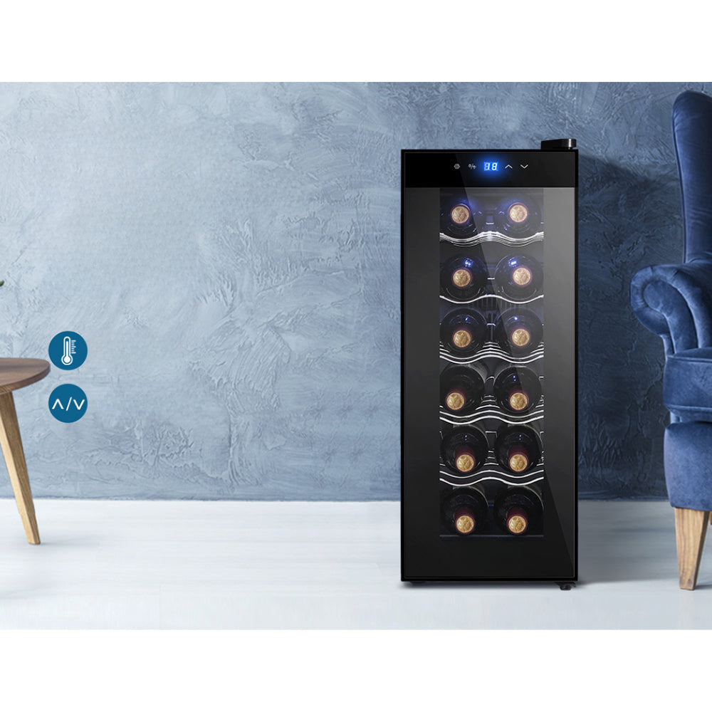 Wine Cooler 12 Bottle Thermoelectric Fridge Storage Chiller