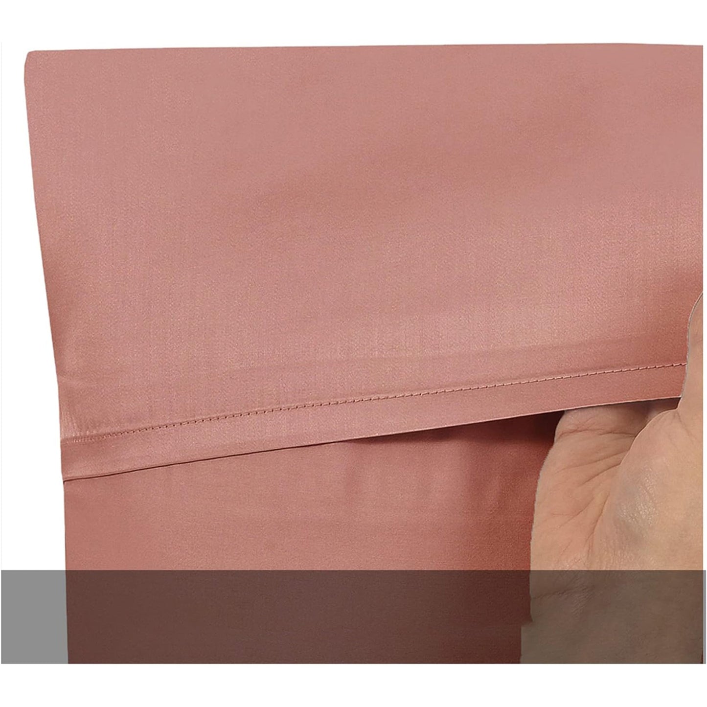 2 Pack Cooling Breathable Pillowcase with Envelope Closure - Blush