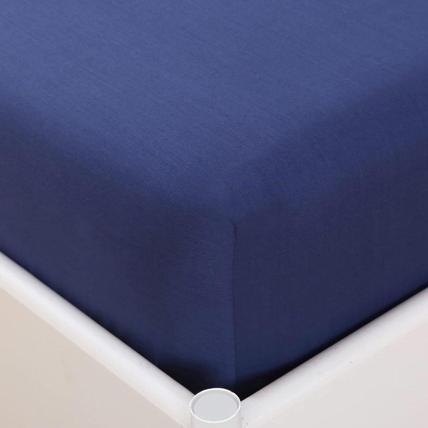 300 Thread Count Sheet Set 50% Cotton 50% Polyester Bed Sheet Set - Navy
