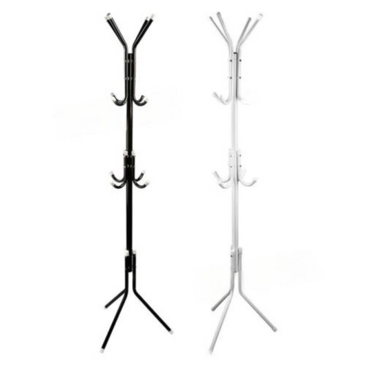 Metal Tree Style 12 Hook Cloth Hanger Stand Hat Clothes Rack