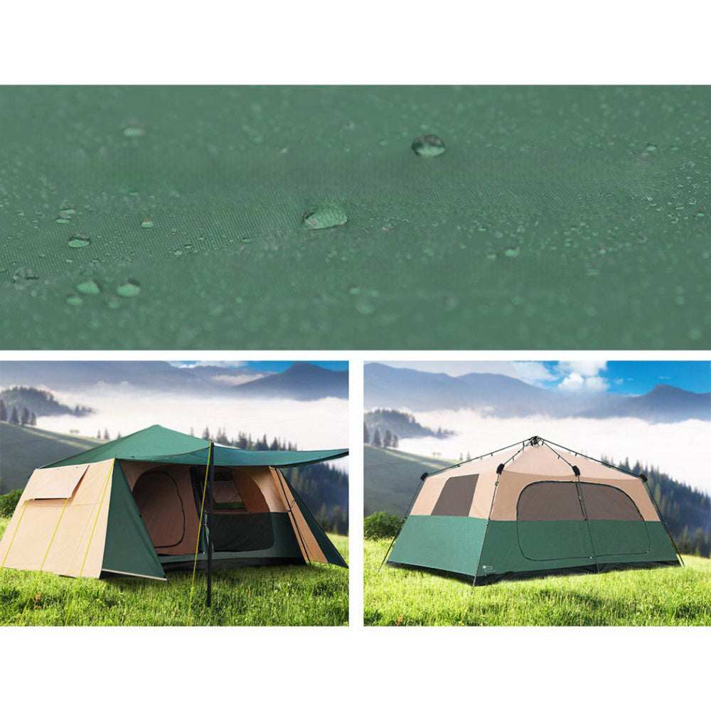 Camping Tent Pop Up Family Hiking Beach Dome - Fits 8 Person