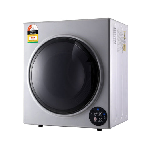 5kg Tumble Dryer Fully Auto Wall Mount Kit Clothes Machine Vented Silver