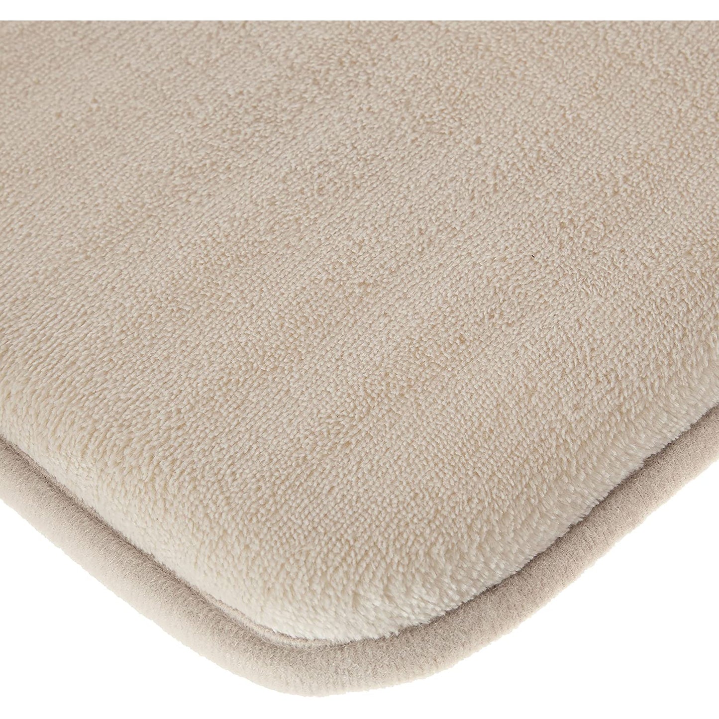 Non Slip Memory Foam Bath Mat  18 x 28 Inches - Beige