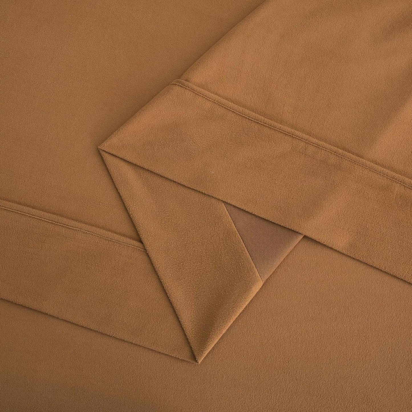 130 GSM Flannelette Soft Luxurious Micro Flannel Bed Sheet Set - Rust