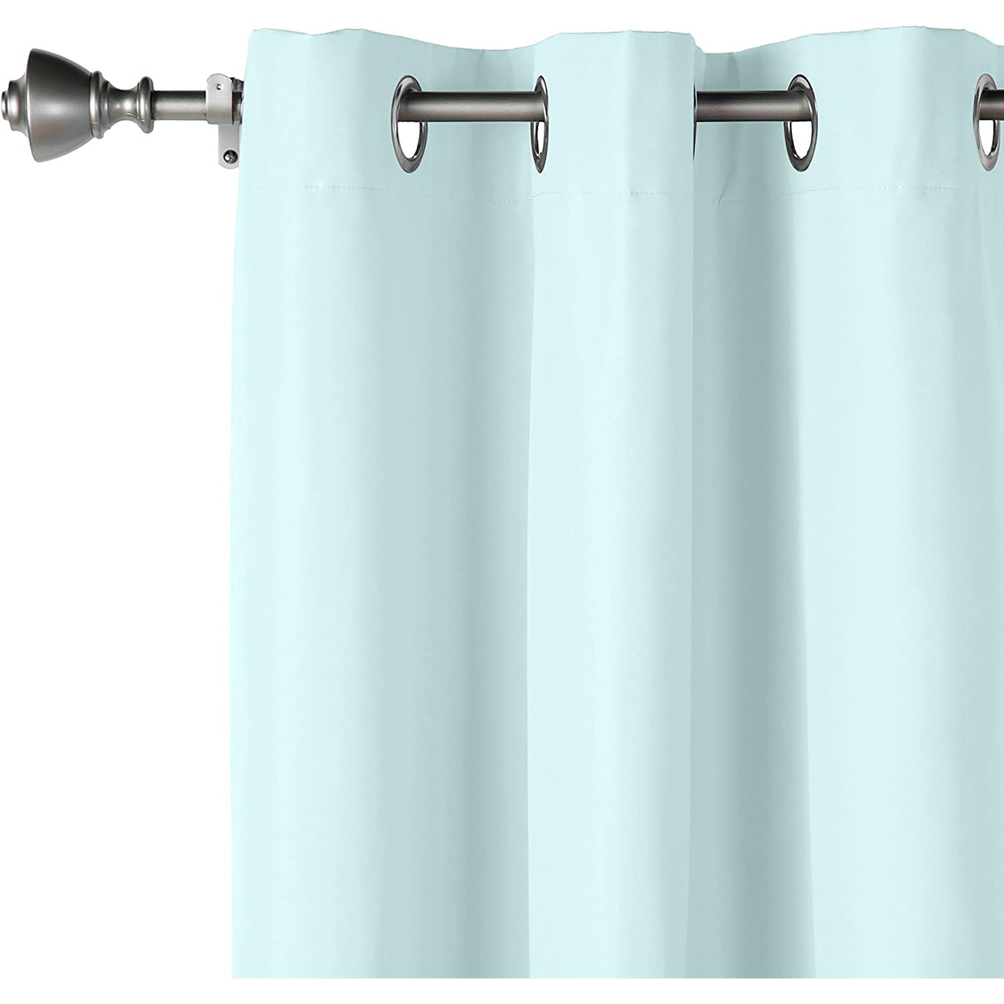 Room Darkening Blackout Window Curtains with Grommets 2 Panels - Seafoam Green