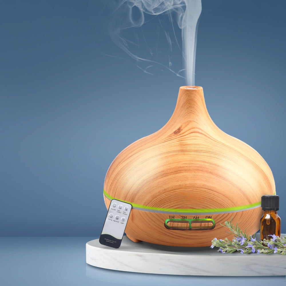 300ml 4 in 1 Aroma Diffuser - Light Wood