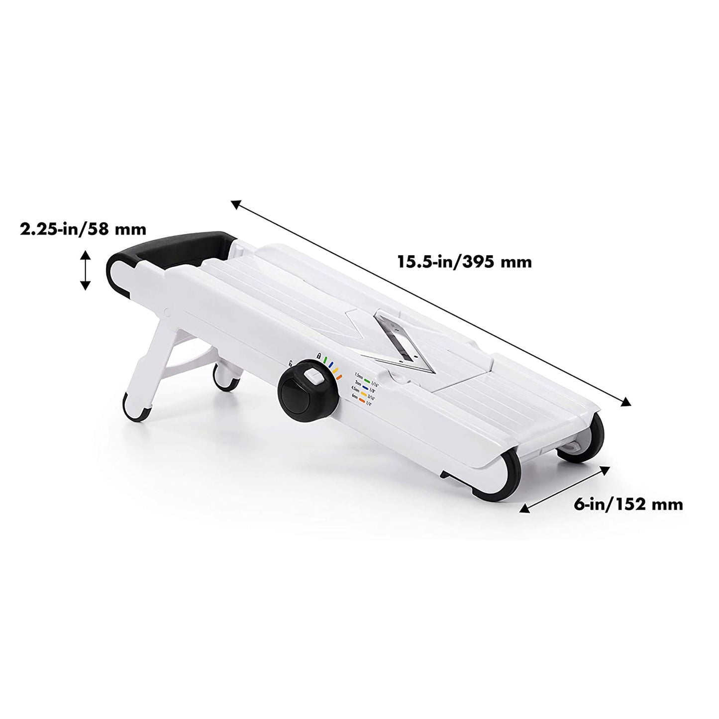 Interchangeable V-Blade Mandoline Slicer - White