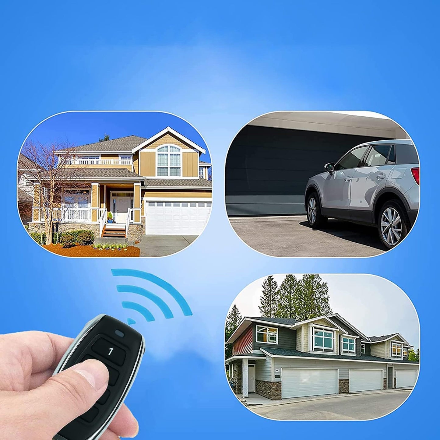 Garage Gate Door Remote Control for ATA PTX5 Replacement - Black