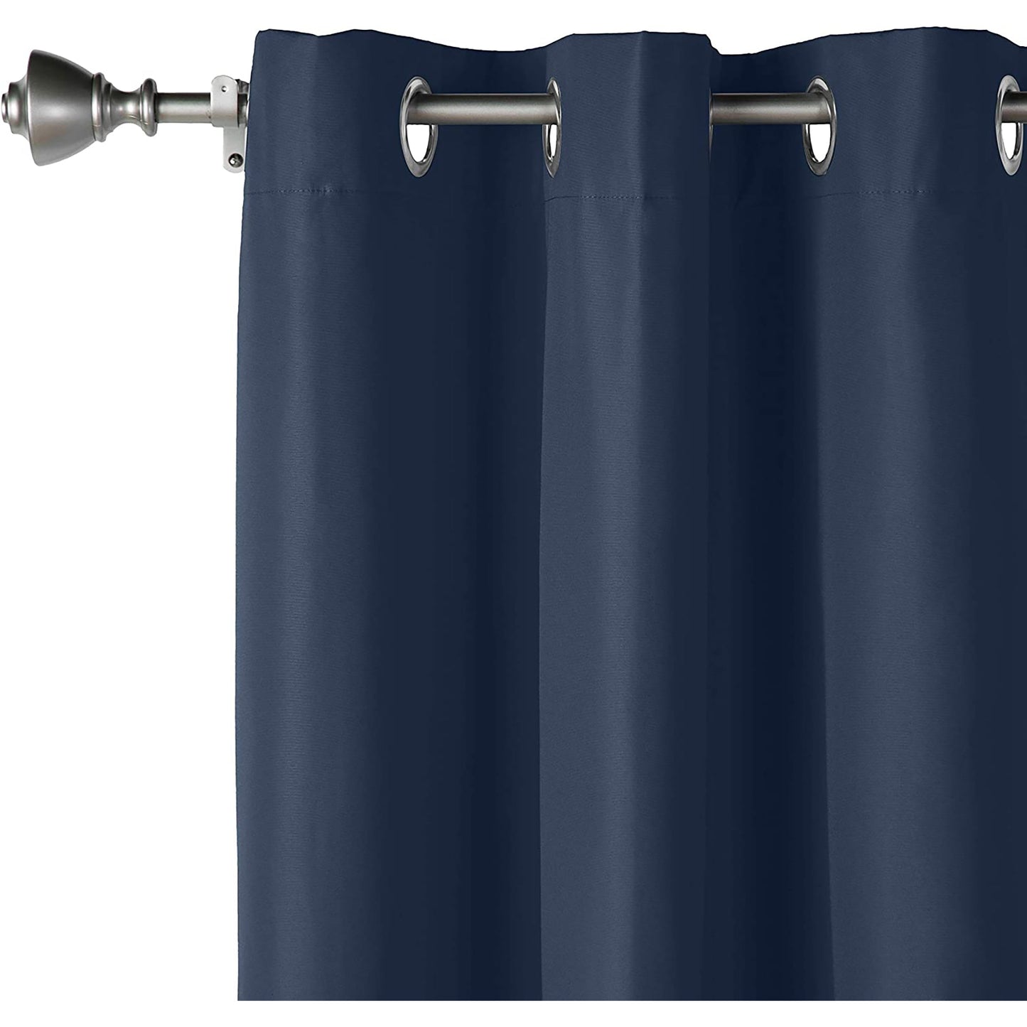 Room Darkening Blackout Window Curtains with Grommets 2 Panels - Navy