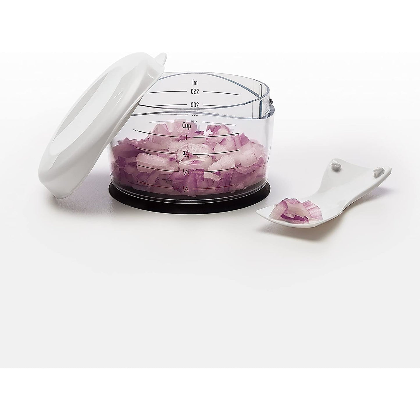 Stainless Steel Blade Dish Washer Safe Chopper - White