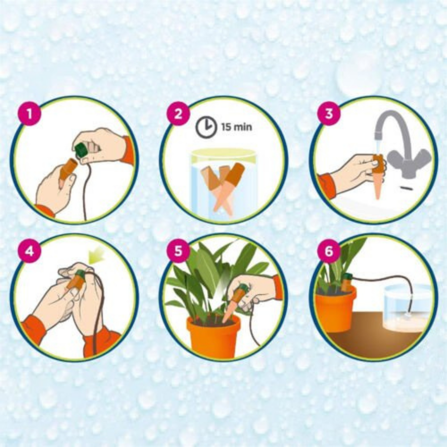 10pcs Automatic Watering System Garden Plant Self Watering Spikes