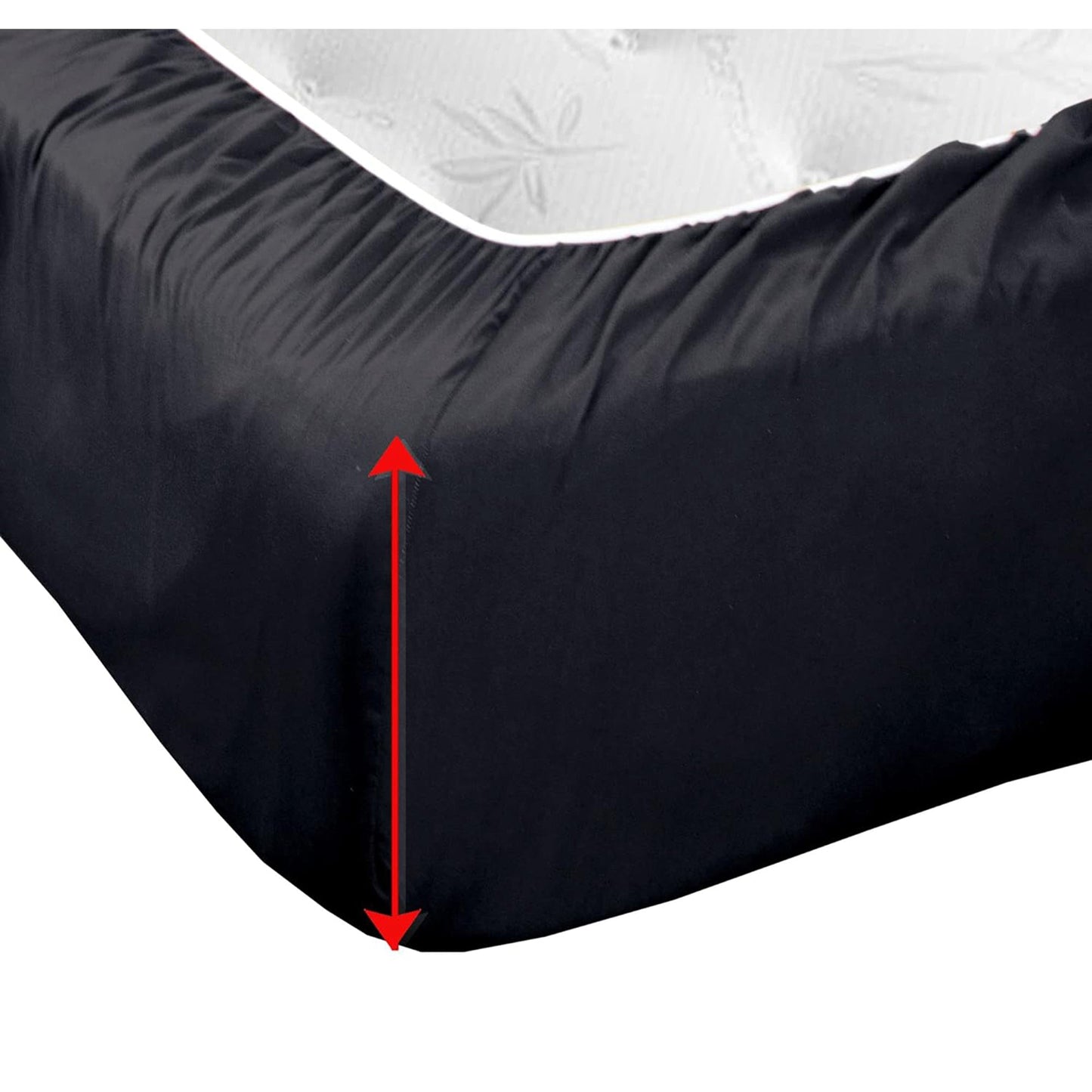 Soft and Lightweight Microfiber Magic Colour Collection Bed Sheet Set - Black