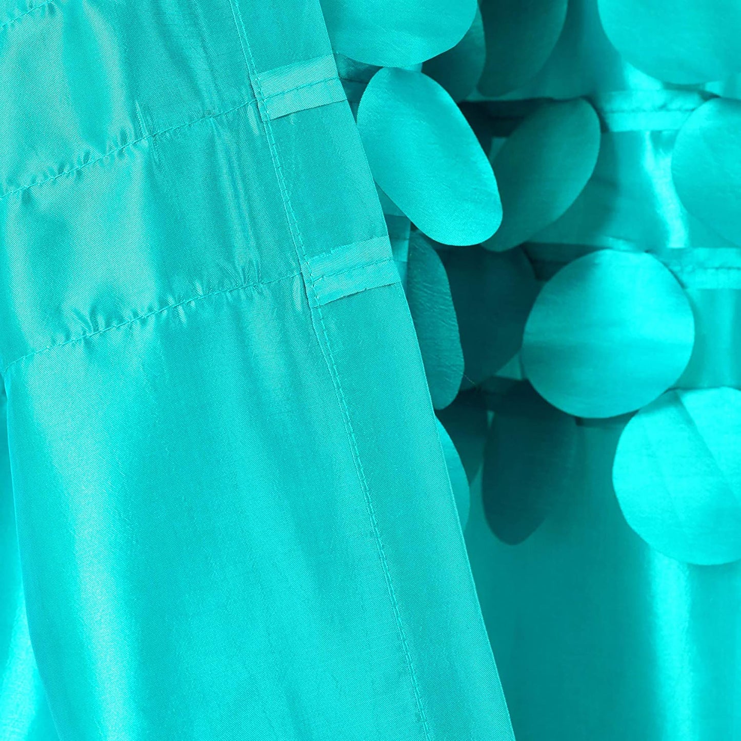 Circular Dream Window Curtain Panels Set of 2 - Turquoise