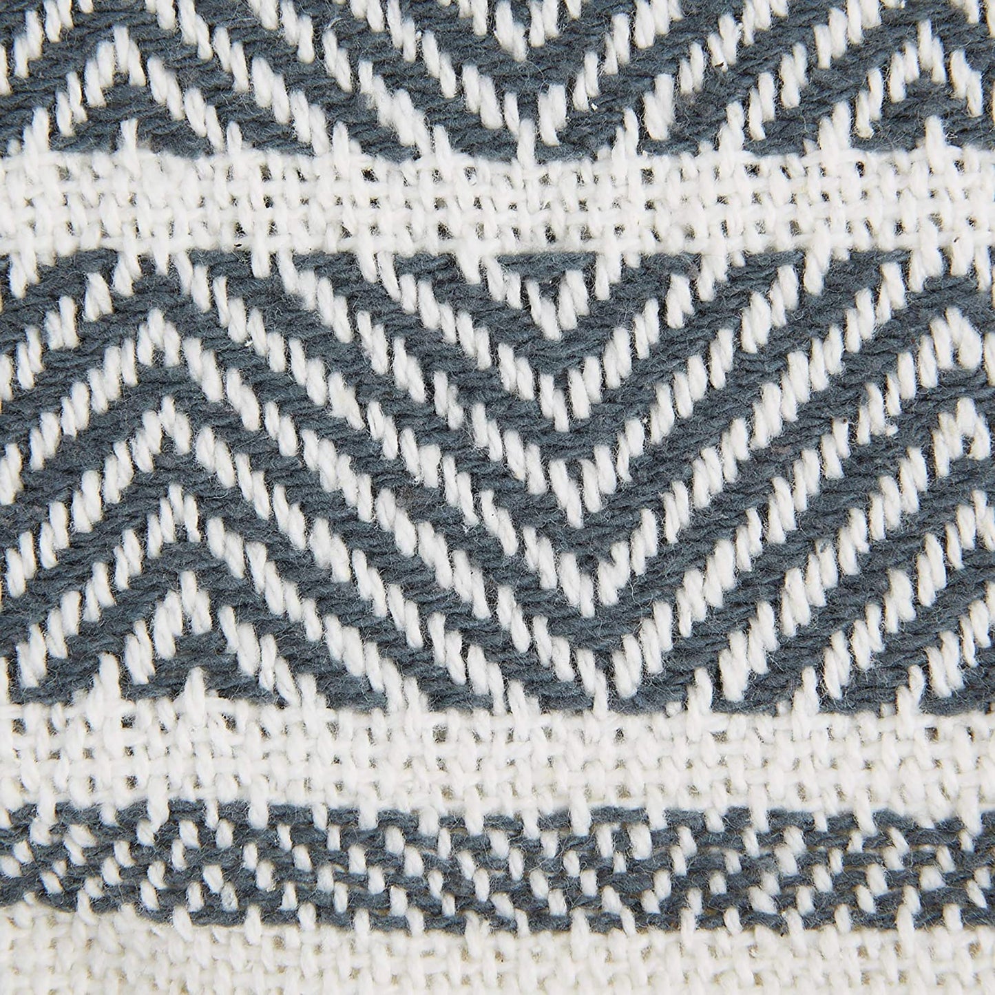Traditional 2 Tone Chevron Stripe Throw 50x60 - Stone