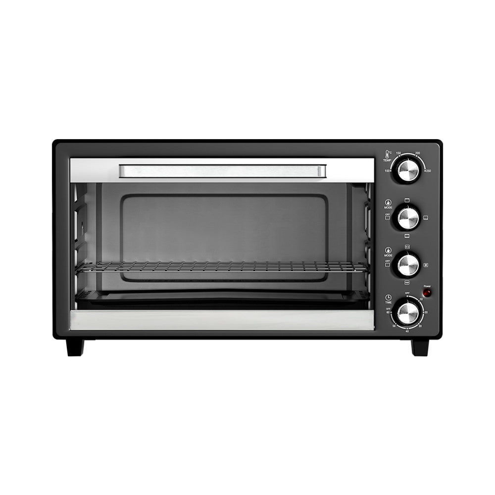 Electric Convection Oven Bake Benchtop Rotisserie Grill 45L