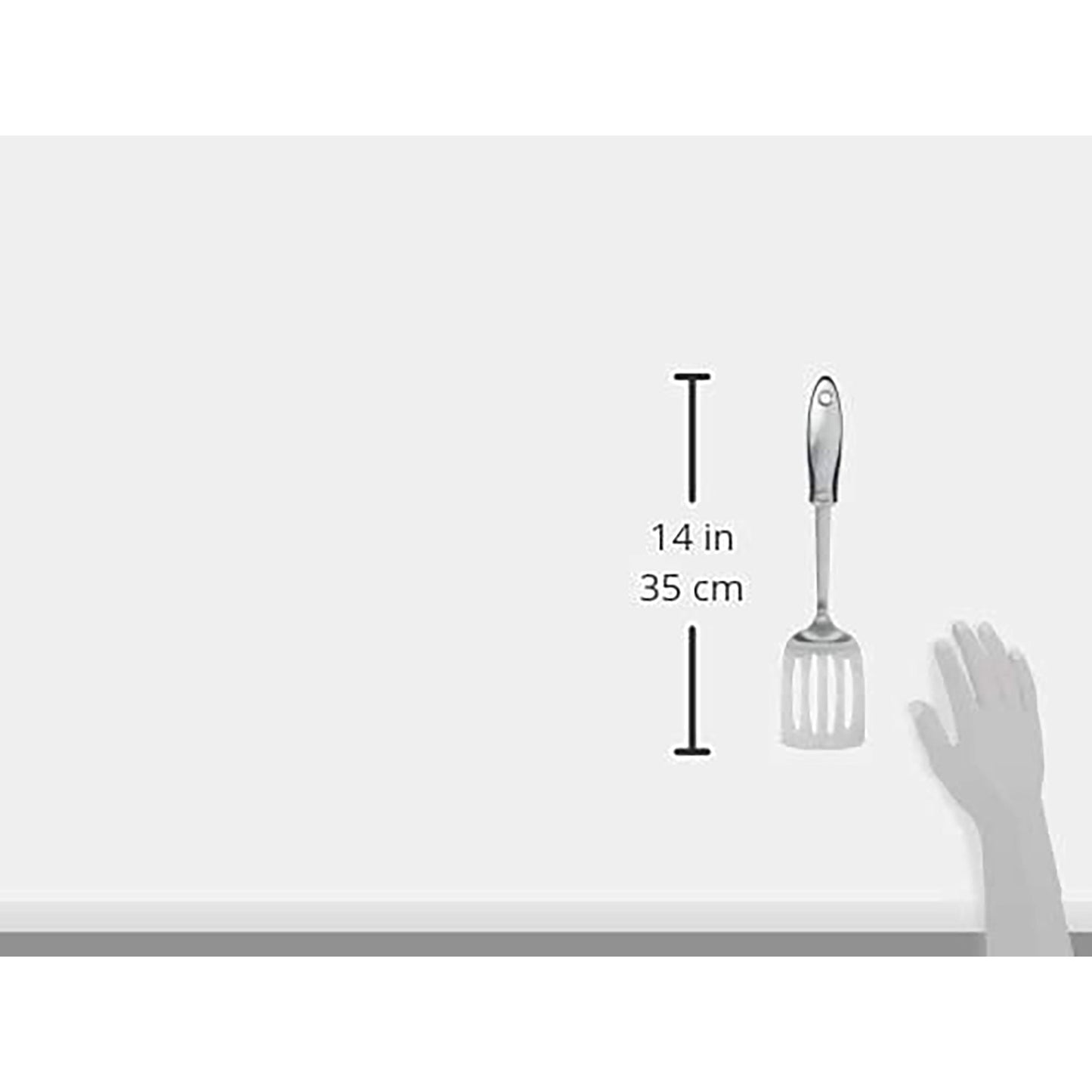 Stainless Steel Cooking Spatula Kitchen Utensil - Grey
