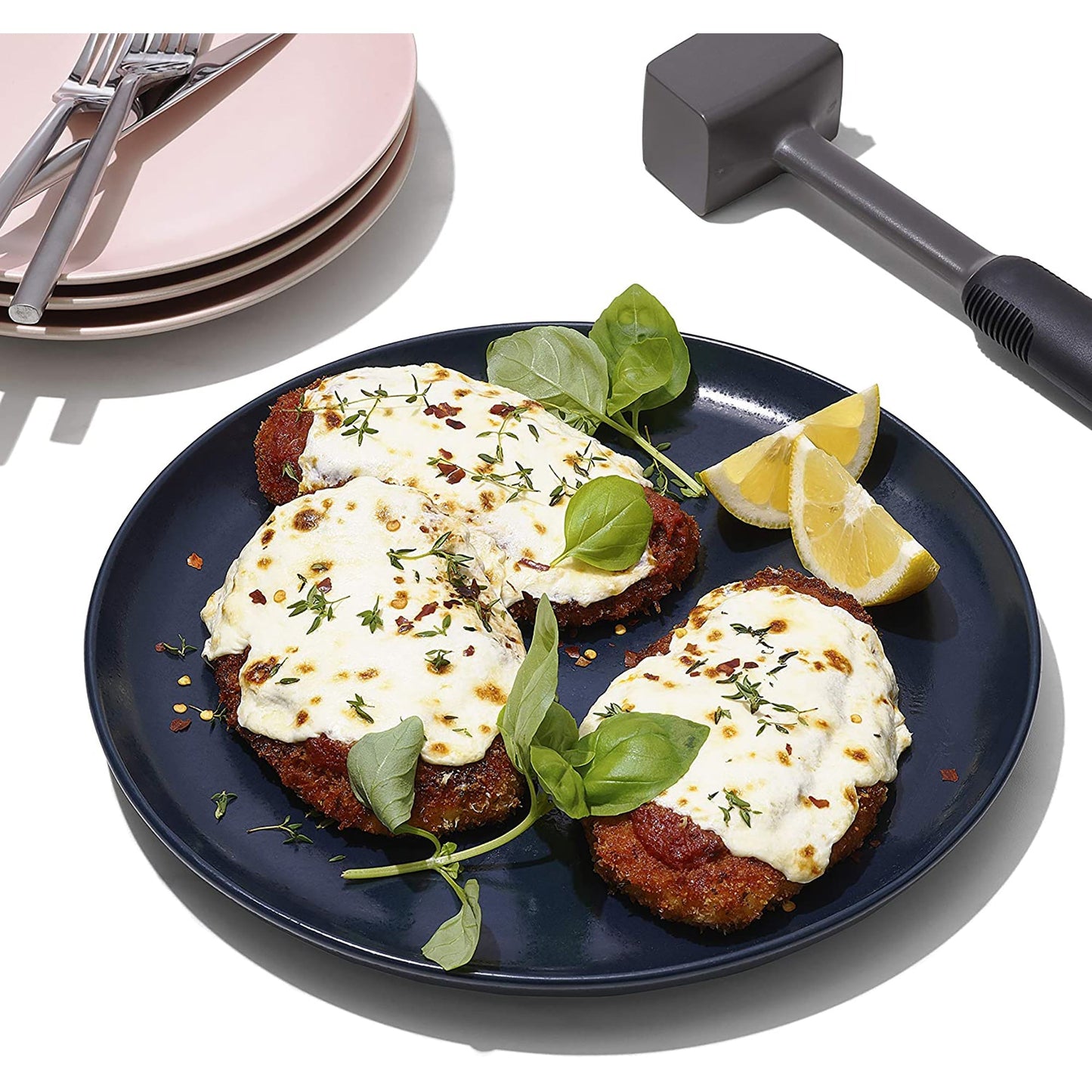 Dual Aluminum Head Meat Tenderizer - Black