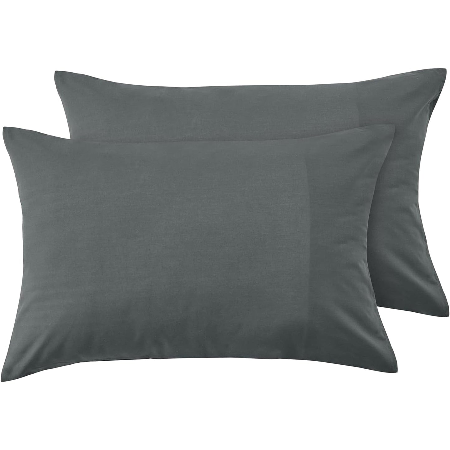 Envelope Closure Soft and Breathable 1000TC Cotton Blend Pillowcases - Charcoal