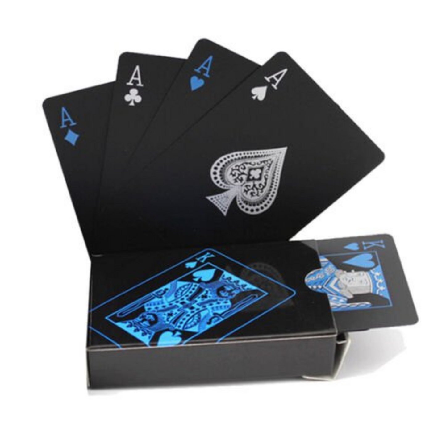 Waterproof Black PVC Poker Deck Plastic Magic Table Game Club Cards