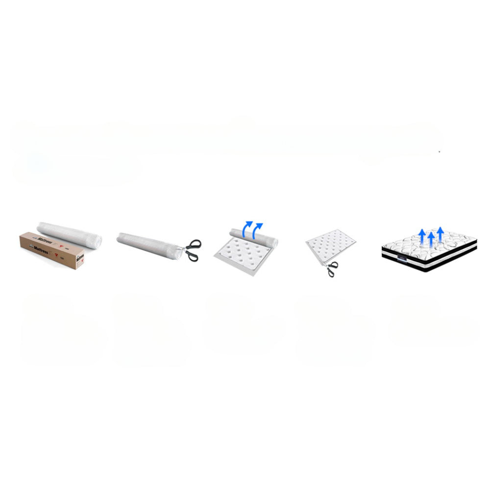 Bedding Bonnell Spring Mattress Topper - Single/King Single/ Double/Queen/King