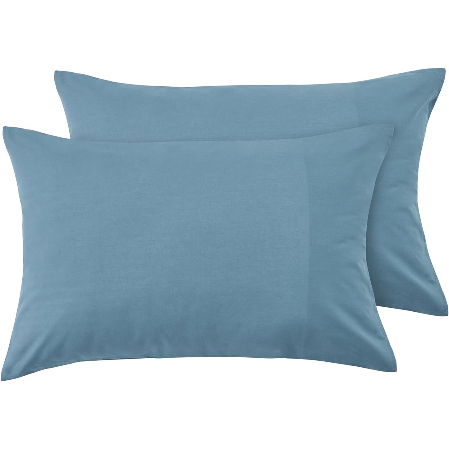 Envelope Closure Soft and Breathable 1000TC Cotton Blend Pillowcases - Dusty Blue