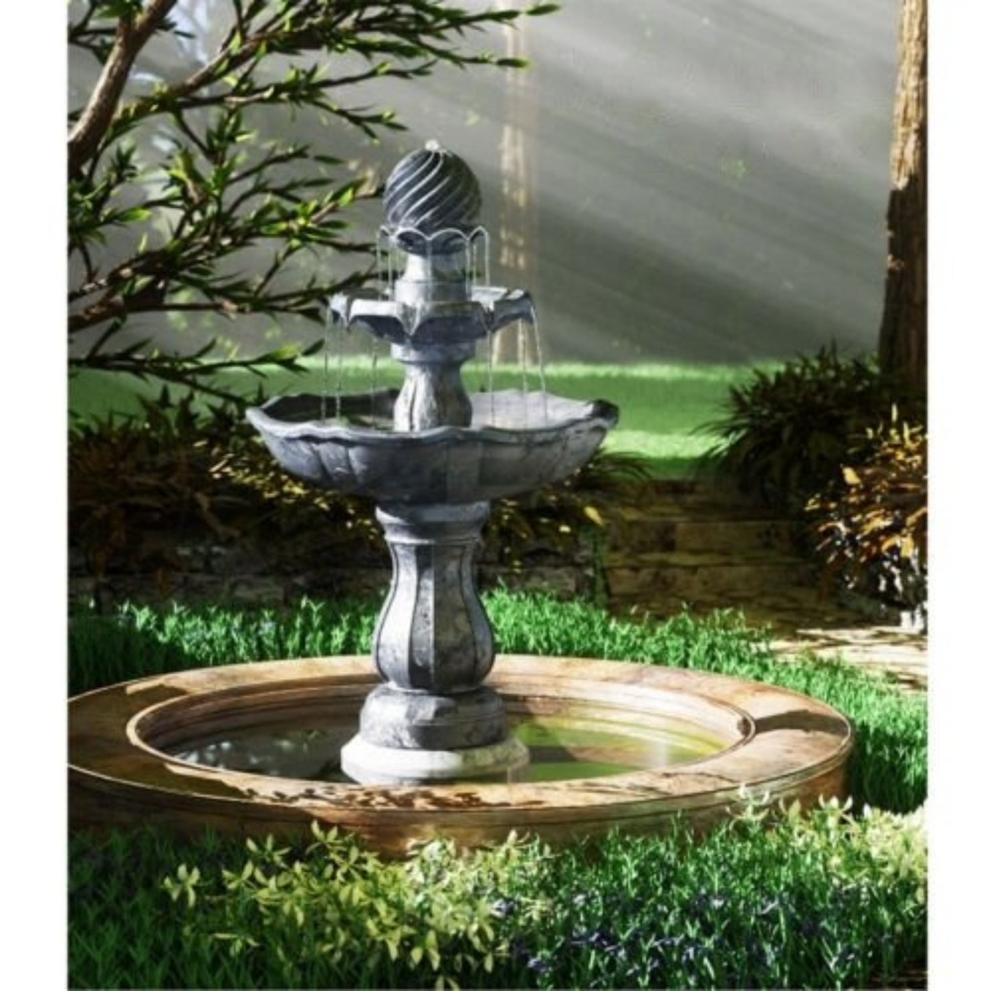 Solar Water Fountain Pump Garden Bird Bath Outdoor Indoor Panel Features